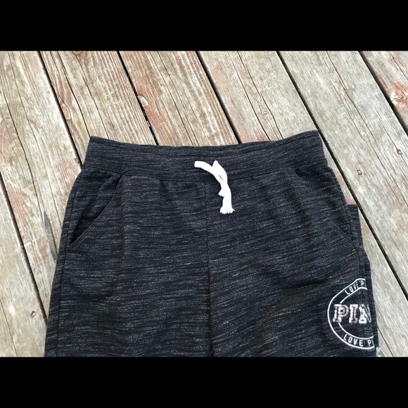 PINK Victoria's Secret Black Joggers - Picture 4 of 6